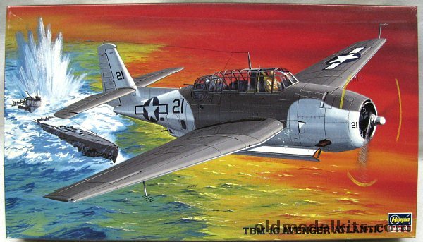 Hasegawa 1/72 Grumman TBF / TBM1-C Avenger 'Atlantic' - US Navy VC-42 or VC-58 (TBM1C), AP124 plastic model kit